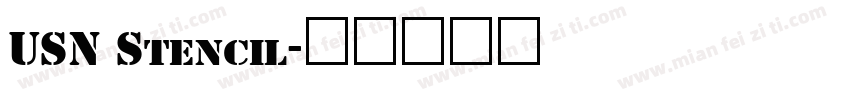 USN Stencil字体转换